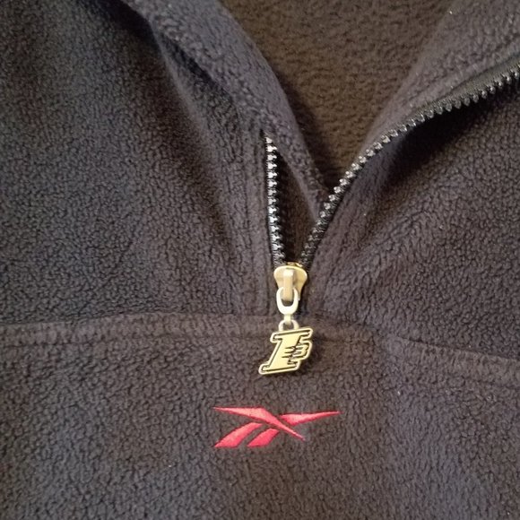 Reebok Navy Blue 1/4 Zip Hoodie with Red Camo Mesh Hood | Men's Size XL - Picture 8 of 14